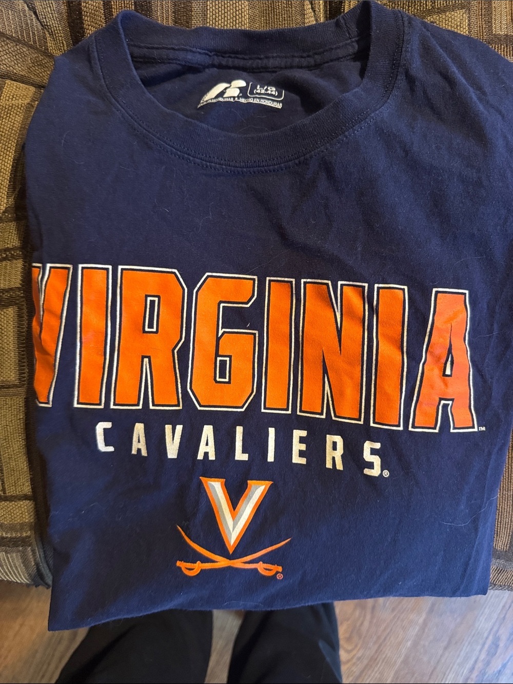 Russell Athletic Navy Crewneck Virginia long sleeve Shirt